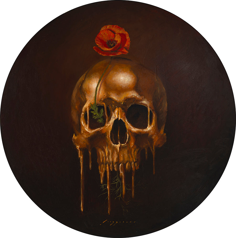 diameter Vanitas Series-The Skull and the Poppy_Left