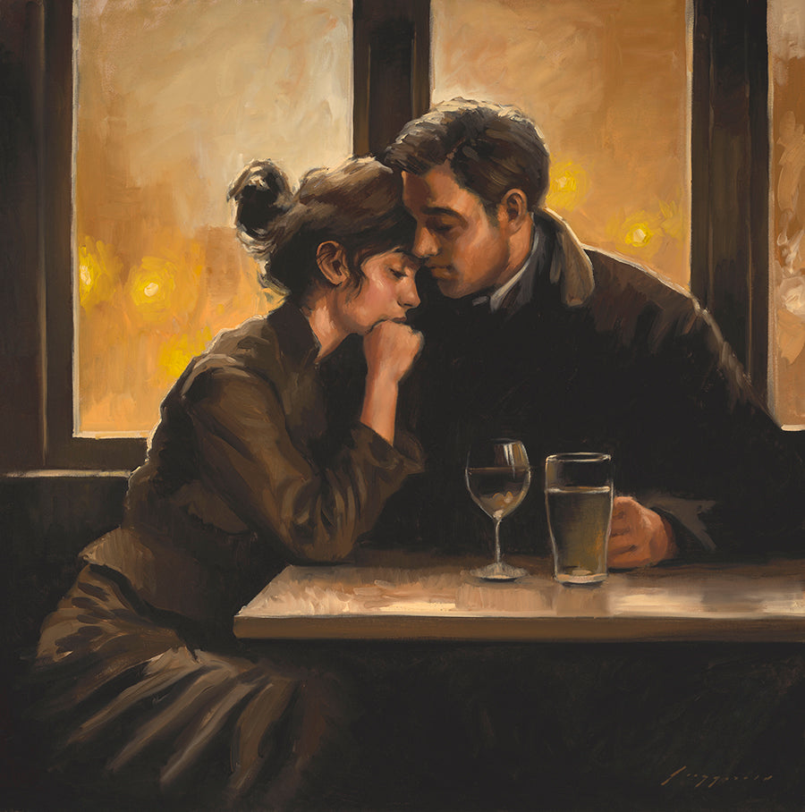 A Silent Farewell, Glowing Lights in the Window